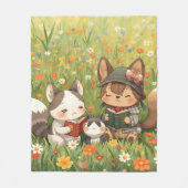 Niedliche Fleecedecke (Vorderseite)