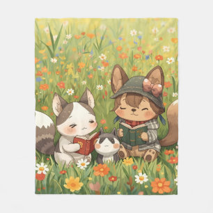 Niedliche Fleecedecke