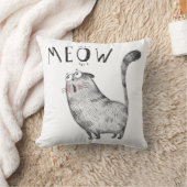 Niedliche Fleischkatze - MEOW Kissen (Decke)