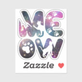 Niedliche Fleischkatzenaufdrucke und Katzenaufdruc Aufkleber (Blatt)