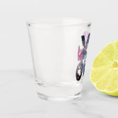 Niedliche Fleischkatzenaufdrucke und Katzenaufdruc Schnapsglas (Links)