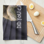 Niedliche Fliege hat man den ersten Metallvorhang  Geschirrtuch (Viertel Falte)