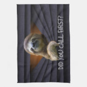 Niedliche Fliege hat man den ersten Metallvorhang  Geschirrtuch (Vertikal)