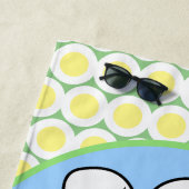 Niedliche, fliegende Bienengelb-Cartoon-Abbildung Strandtuch (Beispiel)