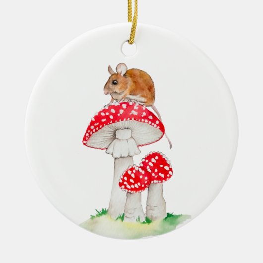 Niedliche Fliegenmaus Keramik Ornament (Vorne)