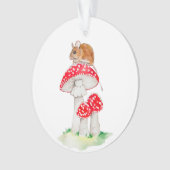 Niedliche Fliegenmaus Ornament (Vorderseite)