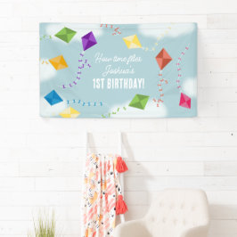 Niedliche Fliegerkite Kinder wie die Zeit zum Gebu Banner