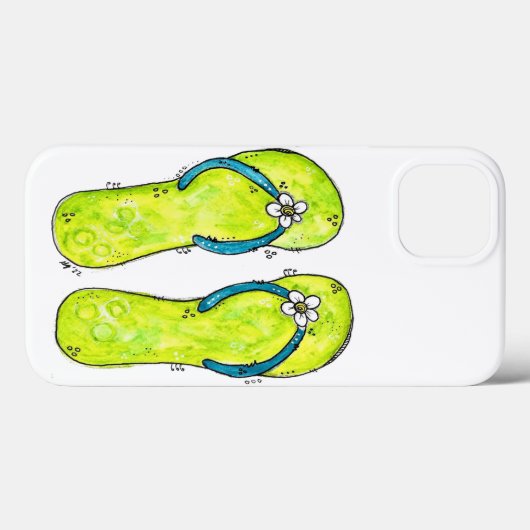 Niedliche Flip Flops Case-Mate iPhone Hülle (Rückseite (Horizontal))
