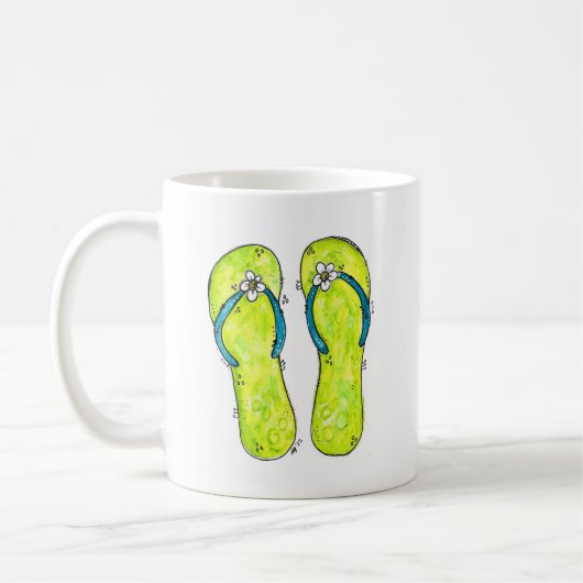 Niedliche Flip Flops Kaffeetasse (Links)