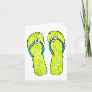 Niedliche Flip Flops Karte
