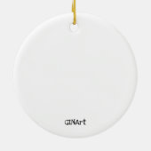 Niedliche Flip Flops Keramik Ornament (Hinten)