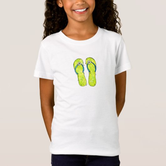 Niedliche Flip Flops T-Shirt (Vorderseite)