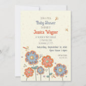 Niedliche Flora DragonflyInspirivity Baby Showroom Einladung (Vorderseite)