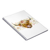 Niedliche Flora-Kuh Notizblock (Rechte Seite)