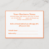 Niedliche Flora Nahtloses Muster Empfehlungskarte (Rückseite)