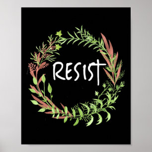 Niedliche Flora - Resist Poster