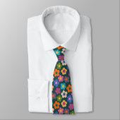 Niedliche Flora Wiadow Pattern Neck Tie Krawatte (Gebunden)