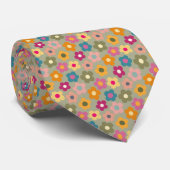 Niedliche Flora Wiadow Pattern Neck Tie Krawatte (Gerollt)