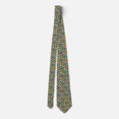 Niedliche Flora Wiadow Pattern Neck Tie Krawatte (Rückseite)