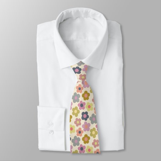 Niedliche Flora Wiadow Pattern Neck Tie Krawatte (Gebunden)