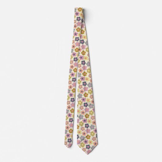 Niedliche Flora Wiadow Pattern Neck Tie Krawatte (Rückseite)