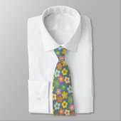 Niedliche Flora Wiadow Pattern Neck Tie Krawatte (Gebunden)