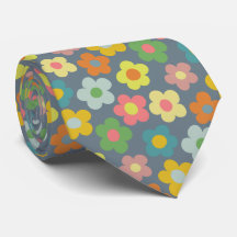 Niedliche Flora Wiadow Pattern Neck Tie