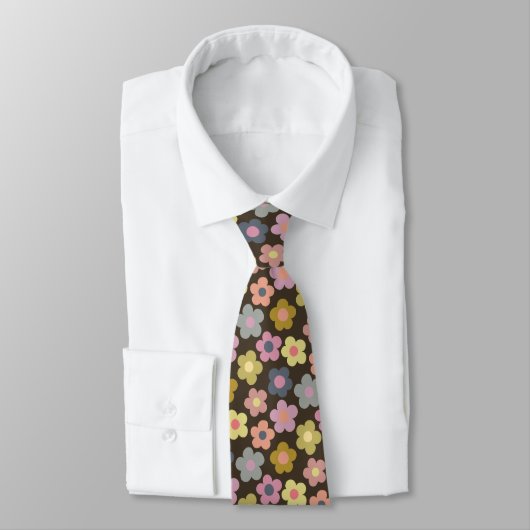 Niedliche Flora Wiadow Pattern Neck Tie Krawatte (Gebunden)