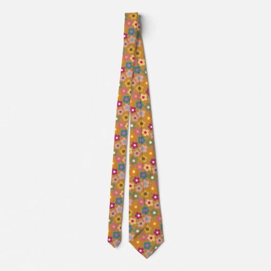 Niedliche Flora Wiadow Pattern Neck Tie Krawatte (Rückseite)