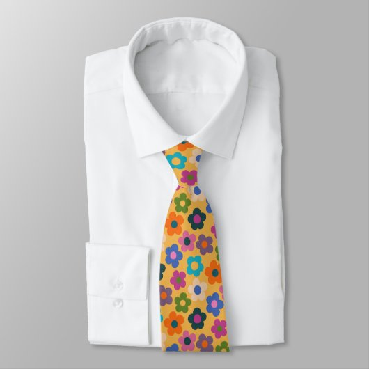 Niedliche Flora Wiadow Pattern Neck Tie Krawatte (Gebunden)