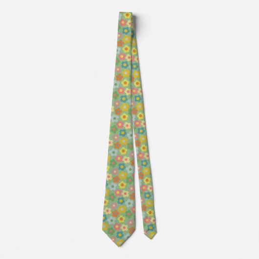 Niedliche Flora Wiadow Pattern Neck Tie Krawatte (Vorderseite)