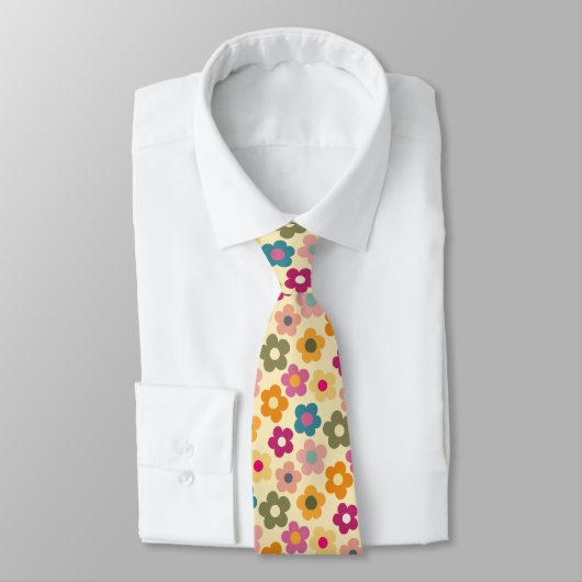 Niedliche Flora Wiadow Pattern Neck Tie Krawatte (Gebunden)