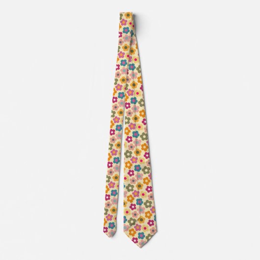 Niedliche Flora Wiadow Pattern Neck Tie Krawatte (Rückseite)