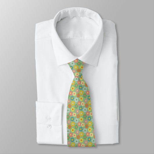 Niedliche Flora Wiadow Pattern Neck Tie Krawatte (Gebunden)