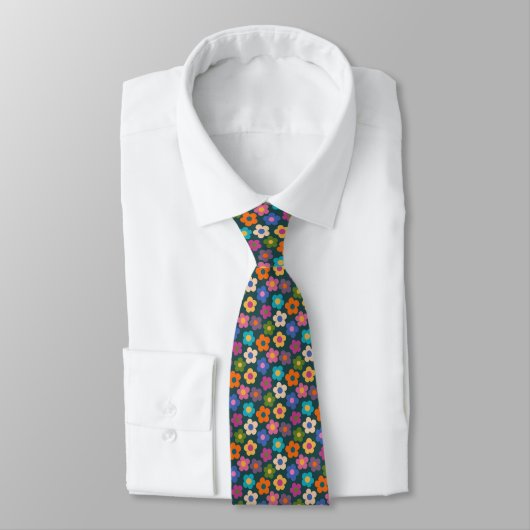 Niedliche Flora Wiadow Pattern Neck Tie Krawatte (Gebunden)