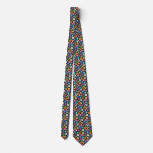 Niedliche Flora Wiadow Pattern Neck Tie Krawatte (Rückseite)