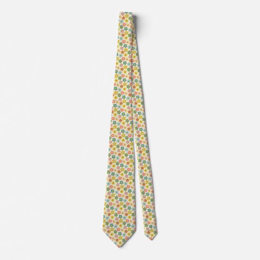 Niedliche Flora Wiadow Pattern Neck Tie Krawatte (Vorderseite)
