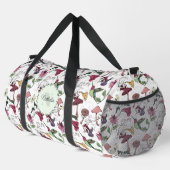 Niedliche Floral Hummingbird Nature Sports Fitness Duffle Bag (Rechte Ecke)