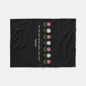 Niedliche florale Blume, die wir nicht wie früher Fleecedecke (Vorderseite (Horizontal))