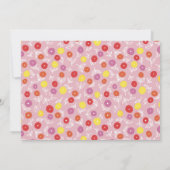 Niedliche florale Ditsy Kinder Notecard Mitteilungskarte (Rückseite)