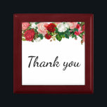 Niedliche florale Elegante Kalligrafie Burgundy Ro Erinnerungskiste<br><div class="desc">Niedliche florale Elegante Kalligrafie Burgundy Rose Geschenkboxen</div>
