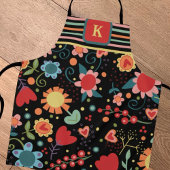 Niedliche florale Erstkochfrauen Schürze