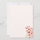 Niedliche florale Mama Printable Happy Mothers Day Einladung (Rückseite)