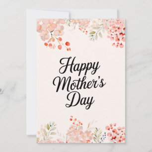 Niedliche florale Mama Printable Happy Mothers Day Einladung