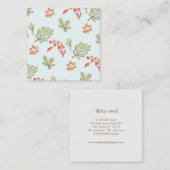 Niedliche florale Muster-MOMY-Calling Card Telefonnummerkarte (Vorne/Hinten)