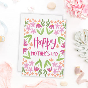 Niedliche florale Muttertagskarte
