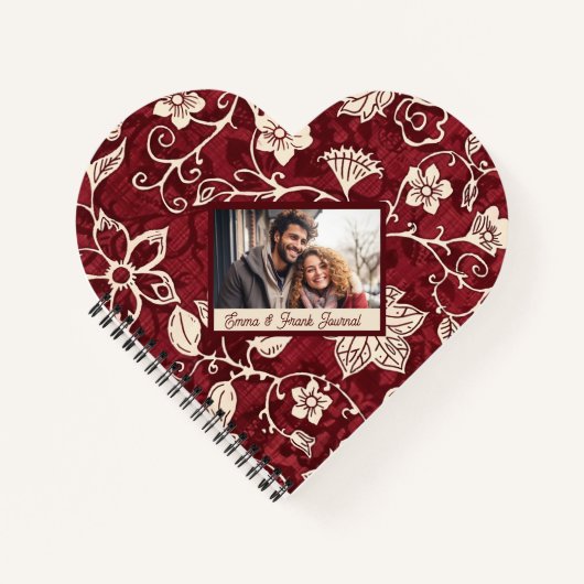 Niedliche florale Personalisiert Notizblock (Vorderseite)