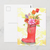 Niedliche florale Postkarte (Vorne/Hinten)