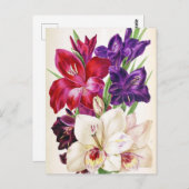 Niedliche florale Postkarte (Vorne/Hinten)