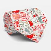 Niedliche florale Valentindesign Krawatte (Gerollt)